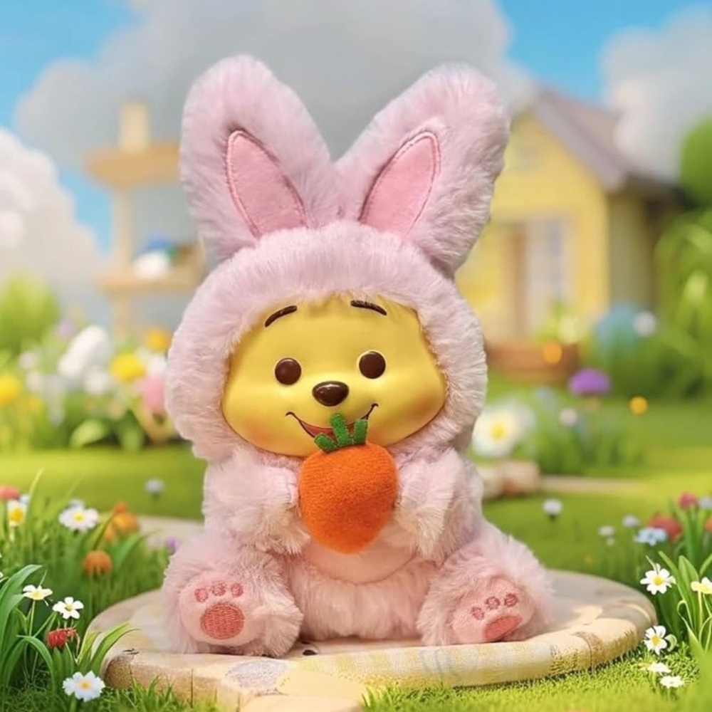 Miniso x Winnie the Pooh Blind Box Plush Keychain Bunny NEW